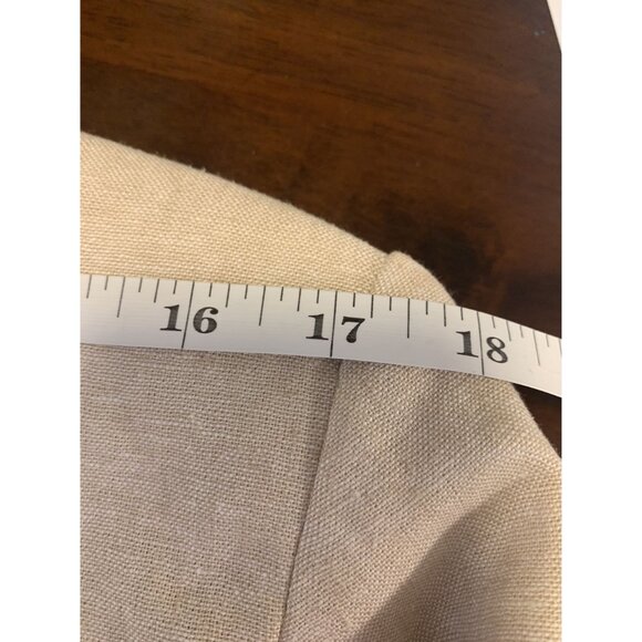 Old Navy M Linen Double Breasted Creem Blazer Jacket Coastal Beach - Picture 5 of 9